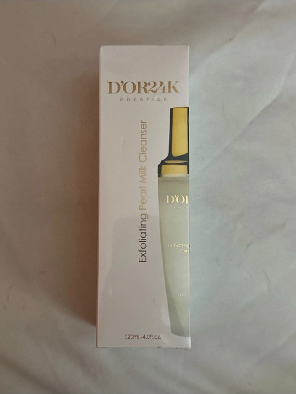 D'Or24K Skincare Exfoliating Pearl Milk Cleanser - White, Gold